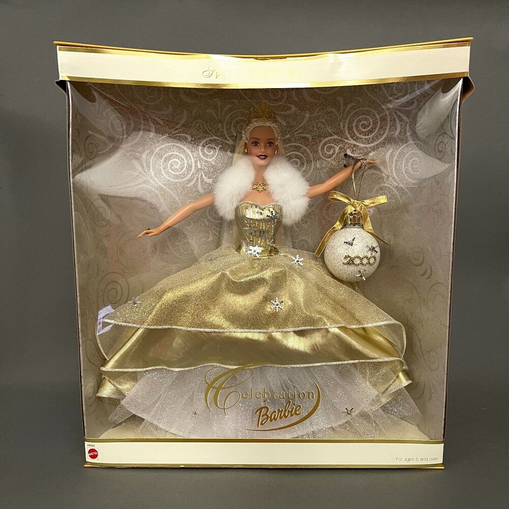 Mattel‎ 28269 Celebration Barbie Special 2000 Edition Doll Blond Hair Ornament
